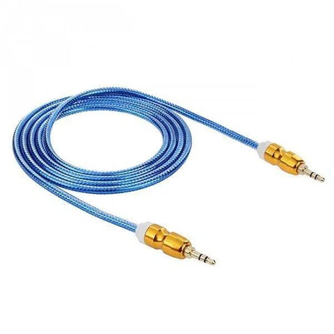 Cablu Audio TRS 3.5 Mm Tata - Tata 1.4m Albastru