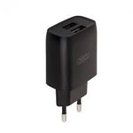 Încarcator de perete XO L57 2x USB 2,4A + cablu USB-C, negru
