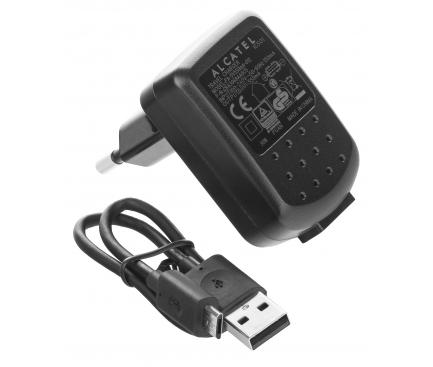 Incarcator retea cu cablu MicroUSB 25 cm OEM, 1 X USB, 550 MA, Negru, Bulk