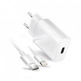 Incarcator + Cablu, Forcell, USB-C la Lighting-TYPE-C, 20W, 1.2M, Alb