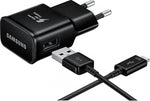 Incarcator + Cablu, Type-C USB, Samsung Original, Incarcare Rapida 15W, Negru