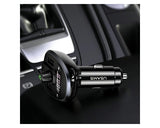 Modulator FM, Usams, X2 USB, 3.4A, Negru