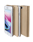 Husa Tip Carte, iPhone 7/8 Plus, Auriu