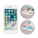 Husa Silicon, iPhone 7 Plus/8 Plus, Transparent cu Desene