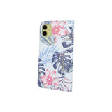 Husa Smart Trendy, Samsung Galaxy A12, Print cu Frunze