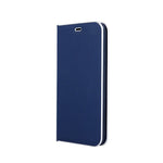 Husa Tip carte Smart Venus Carbon pentru Samsung Galaxy S20+, Albastru inchis
