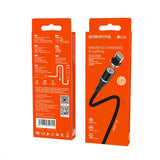 Cablu, Borefone, USB - Lightning iPhone, Magnetic, Negru