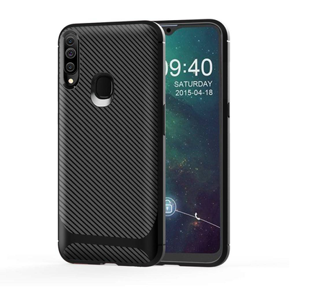 Husa Carbon Floding, Samsung Galaxy A20S, Negru