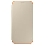 Husa Tip Carte, Samsung Galaxy A3 2017, Auriu, Originala