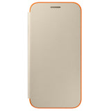 Husa Tip Carte, Samsung Galaxy A3 2017, Auriu, Originala