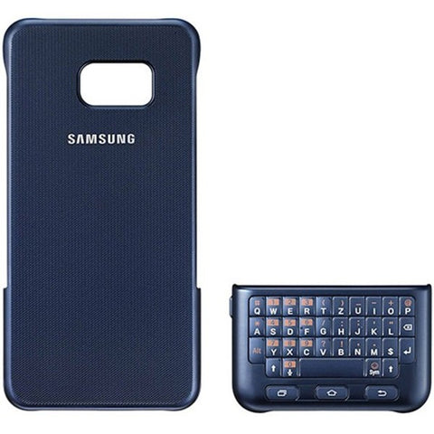 Husa Keyboard Cover, Samsung Galaxy S6 Edge+, Originala, Albastru