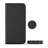 Husa Tip Carte, Smart Magnetic, Huawei Y5P, Negru