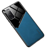 Husa din Piele Ecologica si Sticla, iPhone 11, Albastru-Inchis