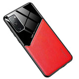 Husa din Piele Ecologica si Sticla, iPhone 11, Rosu