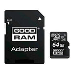 Card de memorie Goodram, MicroSD, 64GB, UHS-I + Adaptor, Negru