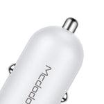 Încărcător auto Mcdodo Cuttlefish 2USB, 2.4A CC-6600, Alb