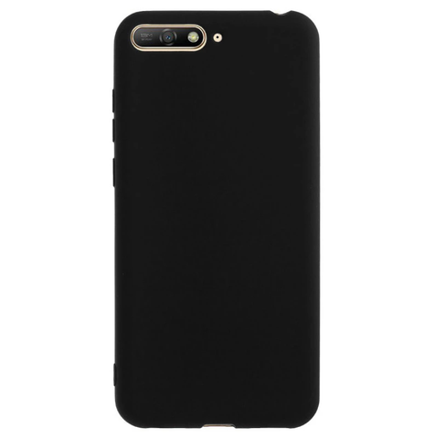 Husa Silicon, Huawei Y6 2018, Negru Matt