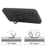 Husa Silicon, Inel Magnetic, Samsung Galaxy A20S, Negru