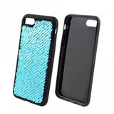 Husa Silicon, Samsung Galaxy S8 Plus, Albastru cu Paiete