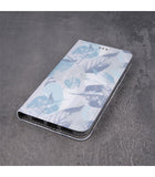 Husa Tip Carte, Samsung Galaxy A20E, Print de Frunze