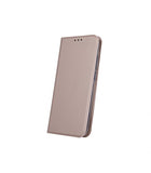 Husa Tip Carte, Smart Skin, Xiaomi Redmi 9A/ 9AT/ 9i, Roz Auriu