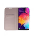 Husa Tip Carte, Smart Skin, Xiaomi Redmi 9A/ 9AT/ 9i, Roz Auriu