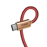 Cablu type-C Mcdodo, rosu-argintiu