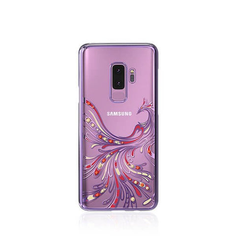 Husa decorată cu cristale Swarovski originale, Samsung Galaxy S9, Mov