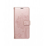 Husa Tip Carte, Forcell, Samsung Galaxy A12, Roz-Auriu