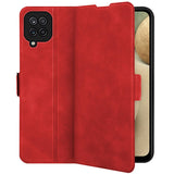 Husa Tip Carte, Smart Puro, Samsung Galaxy A12/M12, Rosu