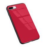 Husa Glass Case, iPhone 7 Plus/8 Plus, Rosu