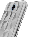 Husa Silicon Geometric, Samsung Galaxy J5 2017, Gri-transparent