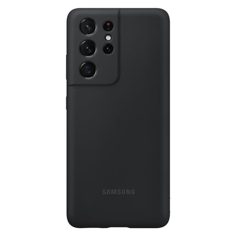 Husa Silicon, Originala, Samsung Galaxy S21 Ultra 5G, Negru