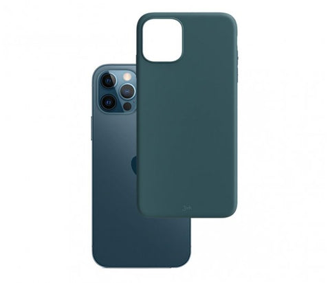 Husa Silicon, 3MK, iPhone 12/12 Pro, Vernil