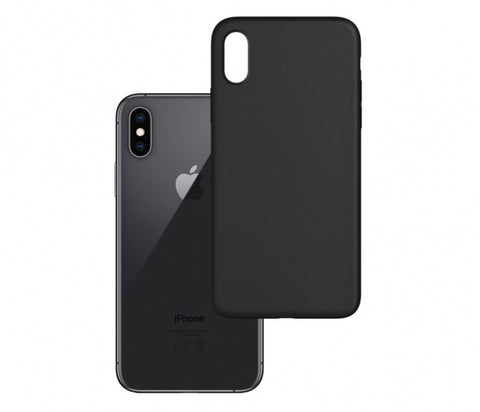 Husa Silicon 3MK, iPhone X/XS, Negru Matt