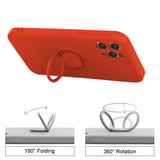 Husa Silicon, Inel Magnetic, Samsung Galaxy A20E, Rosu