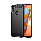 Husa Silicon Forcell, Carbon, Samsung Galaxy A11, Negru