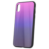 Husa iPhone 7/8 Plus Aurora Glass Maro-Negru