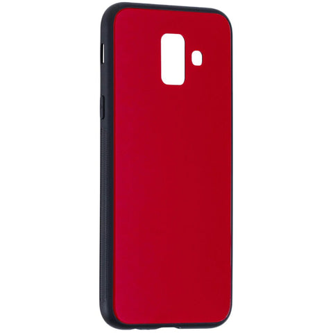 Husa Glass, Samsung Galaxy A6 2018, Rosu