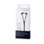 Casti audio In-Ear Forever Street Music, Negre