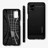 Husa Antisoc, Spigen Samsung Galaxy M51, Negru