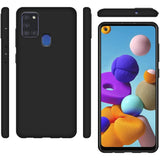 Husa Silicon, Forcell, Samsung Galaxy A21S, Negru