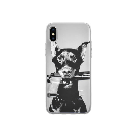 Husa colecie Iphone X/XS imprimeu Doberman