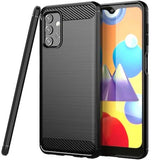 Husa Silicon Carbon, Samsung Galaxy A52, Negru