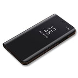 Husa Tip Carte, Clear-View, Samsung Galaxy A12, Negru