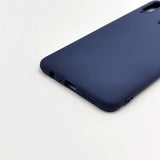 Husa Silicon, Samsung Galaxy A20S, Albastru Inchis Matte
