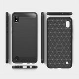 Husa Silicon Carbon, Samsung Galaxy A10, Negru