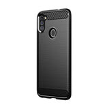 Husa Silicon Forcell, Carbon, Samsung Galaxy A11, Negru