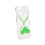 Husa Silicon, iPhone 7/8/SE 2020, Transparenta cu Sclipici Verde