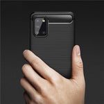Husa TECH-PROTECT TPUCARBON Samsung Galaxy A31, Negru